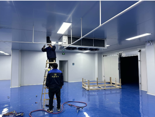 上海建造尺寸11*10*3食品加工冷庫案例